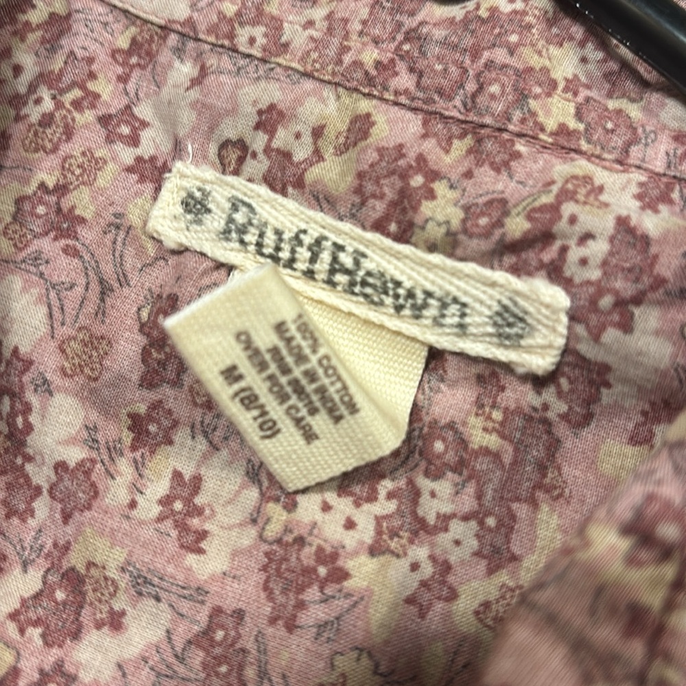 Ruff Hewn Purple Floral Button-Down Shirt - Picture 3 of 3